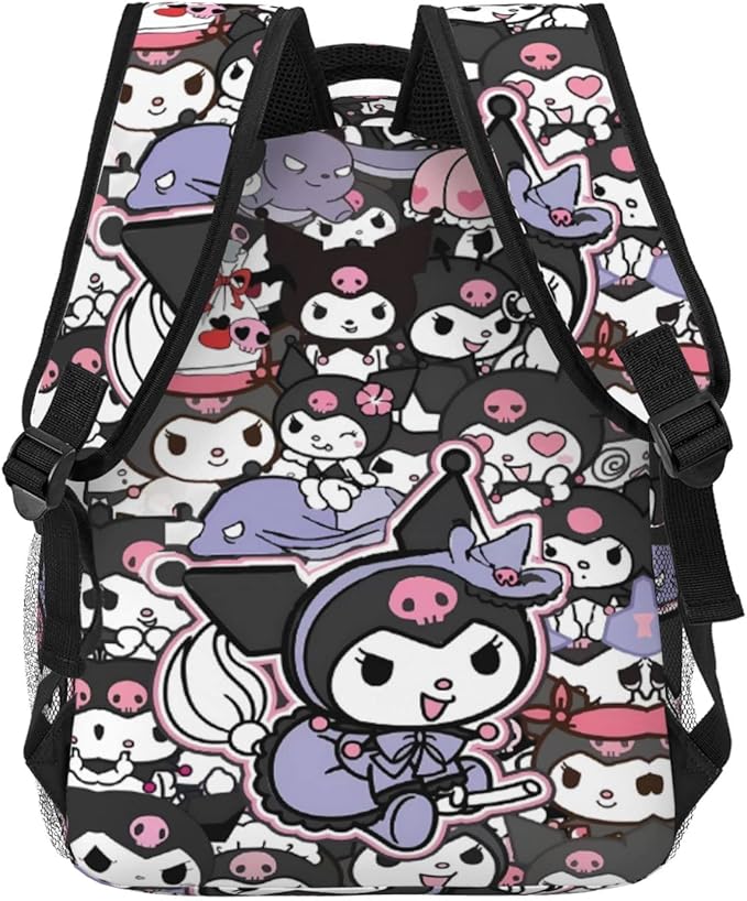 Cute Kawaii Backpack for Kids, Cartoon Anime Backpack Casual Large Capacity Laptop School Bag 17in Backpack Gift for Boys Girls