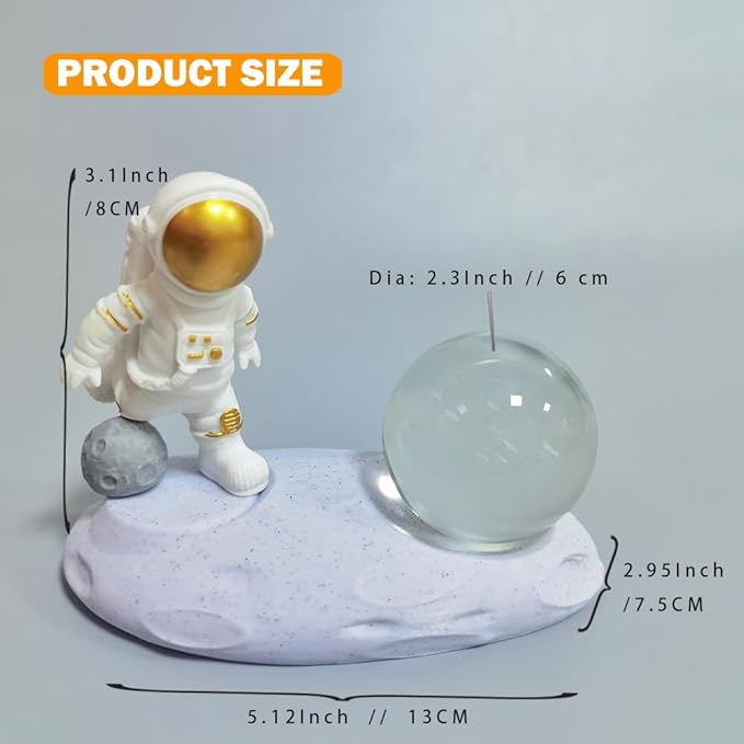 (Randomly ship 1 item) Luz nocturna de bola de cristal de astronauta 3D, lámpara de noche de bola de cristal tallada interior 3D, bola de