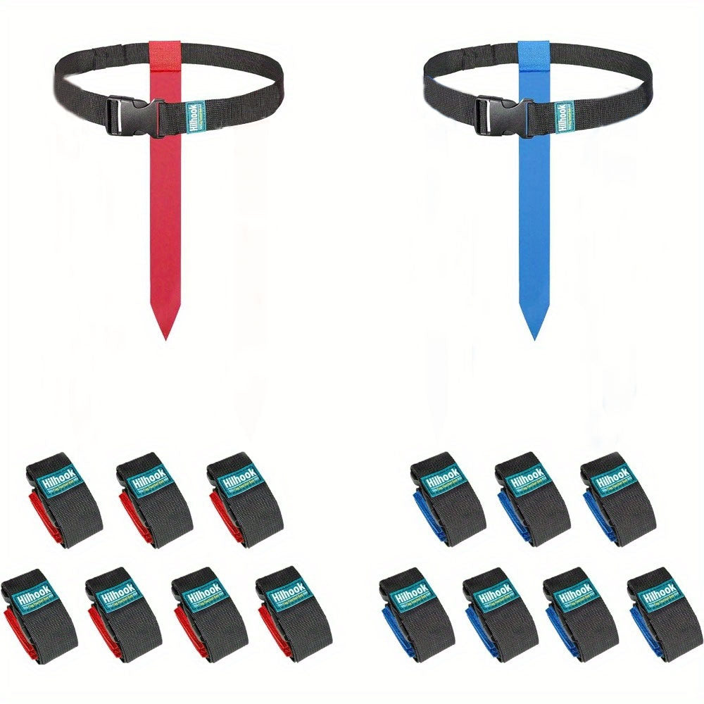 YQ-14PCS set Flag Football Belts, Player Flag Football Set with 14 Flags for Youth and Adults Training Equipment