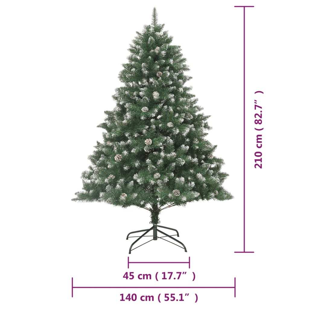 Christmas Tree Green and white PVC, steel 82.7 in