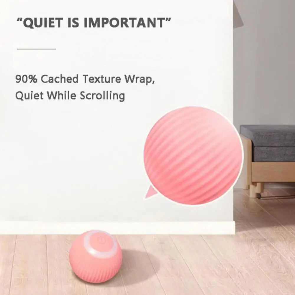 Pink cat teasing ball -- Pink
