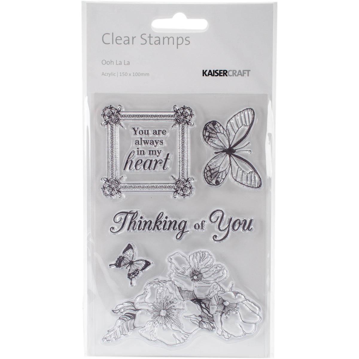 Ooh La La Collection Clear Acrylic Stamps