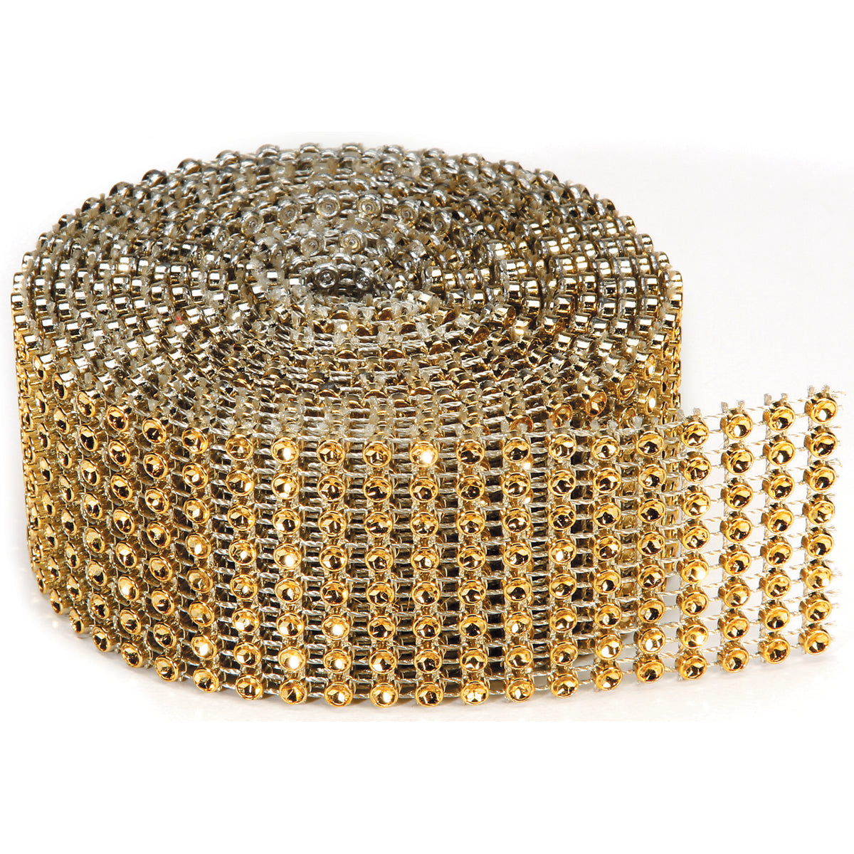 Bling On A Roll 3mm X 2Yards 8 Rows Gold