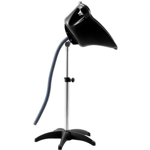 Portable Shampoo Bowl, Deep Shampoo Sink with Adjustable Height & Angle, Includes Drain Hose, Shower Head, Lightweight Hair Wash Basin for Barber Salon Spa Center & Home Use, Black