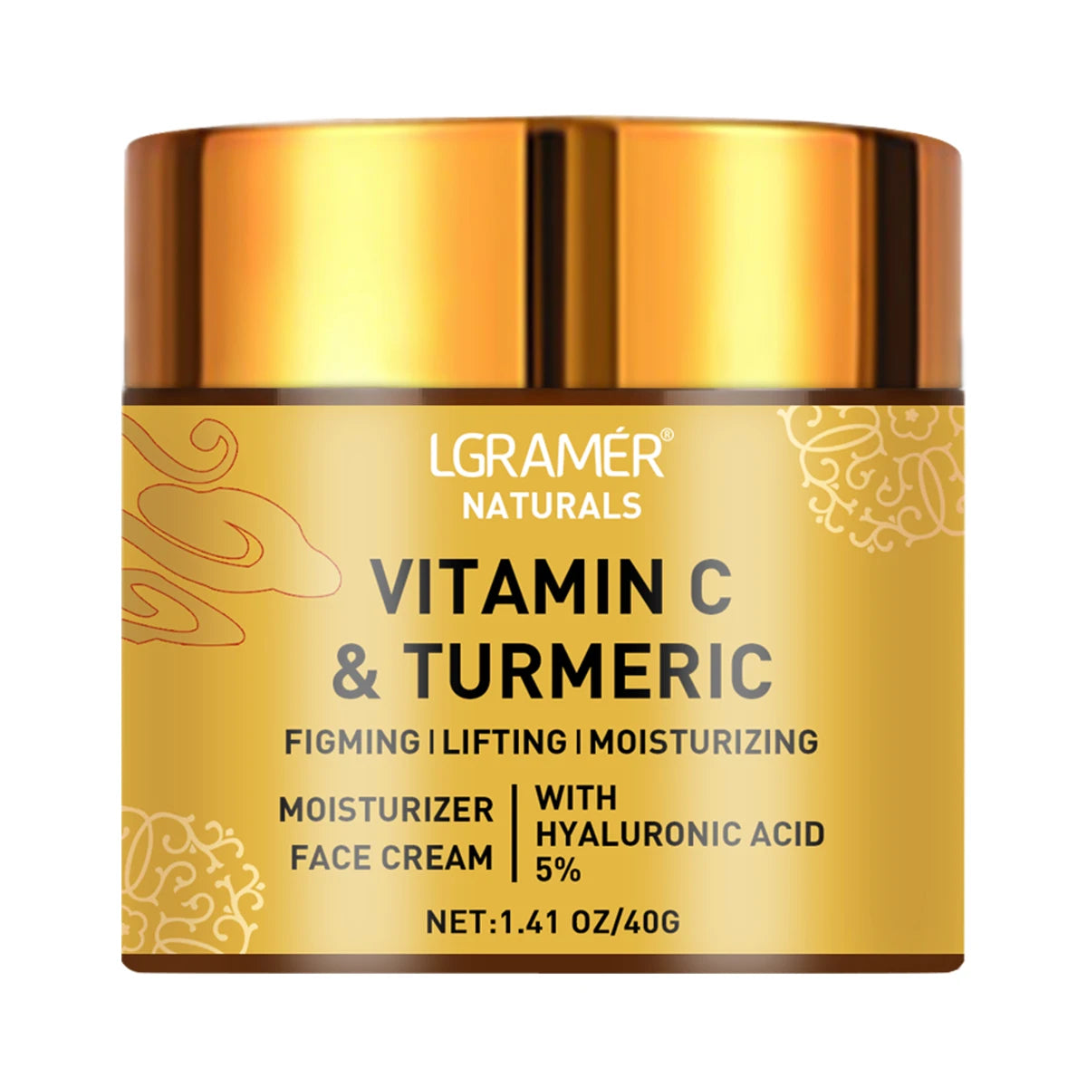 Turmeric Vitamin C Face cream Retinol Moisturizing Firming Hyaluronic Lightening Repairing Smooth Skincare Whitening Creams - Color 40g