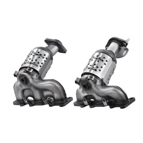 Catalytic Converter, 2 Pack, Compatible with Ford Police Interceptor Sedan Explorer FLEX Police Interceptor Utility Taurus/Lincoln MKS MKT MKZ, 3.5L V6, Front, Left, Right, Replacement OE 30585
