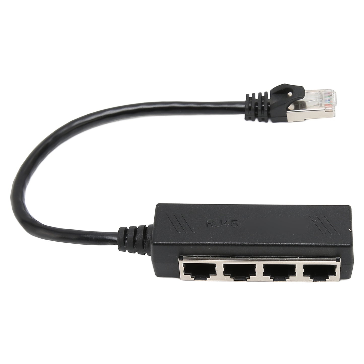 RJ45 Ethernet Splitter Cable One Point Four Ethernet Cable Splitter ABS PCB RJ45 Splitter Adapter for Laptop