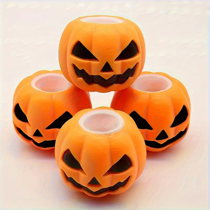 2pcs Halloween Pumpkin Squeeze Toys - Spooky Relax, Perfect for Youngsters Party Favors and Decorations