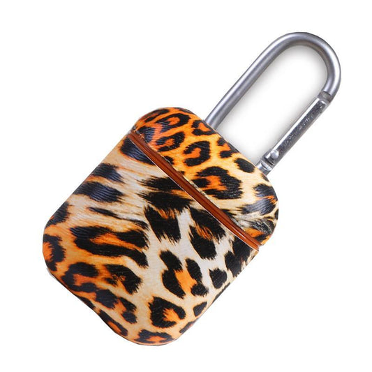Color: Orange - Habitat Air Pod Protective Cover Case In Leopard Print