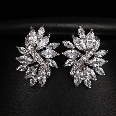 Marvelous Marquis Cut Statement Stud Earrings