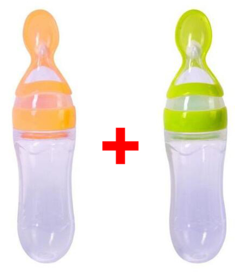 Silicone Training Rice Spoon, Infant Cereal Food Supplement, Safe Feeder