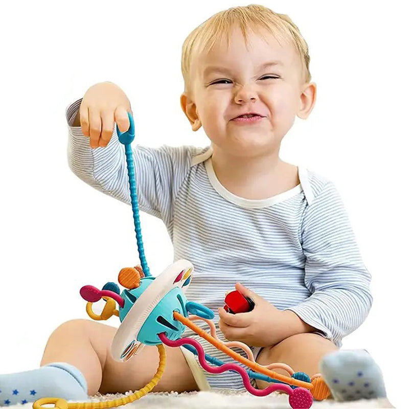Educational Pull String Toy Funny Sensory Toys Montessori Pull String Travel Toys for Kids