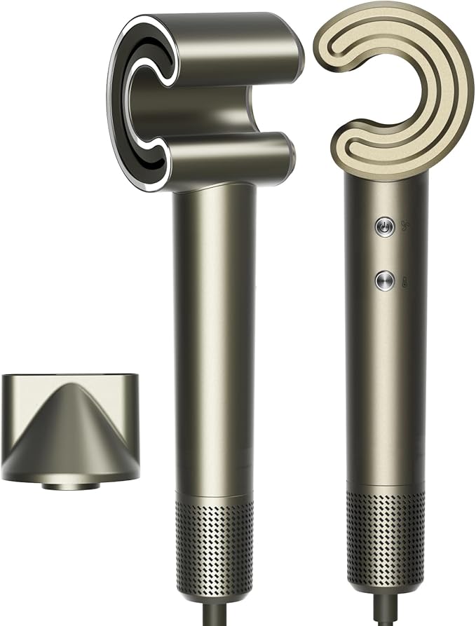 Lanfeng Hair Dryer for Women - Portable C-Shaped Hair Blow Dryer, 20m/s High-Speed Brushless Motor, Plasma Technology, Fast Drying in 5-Mins