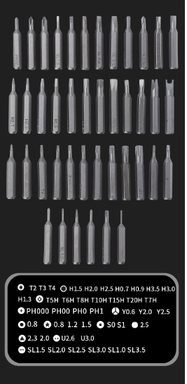44 in 1 Precision Screwdriver Set, Professional Small Screwdriver Set with Metal Case, Magnetic Repair Tool Kit for Eyeglasses, Watch,