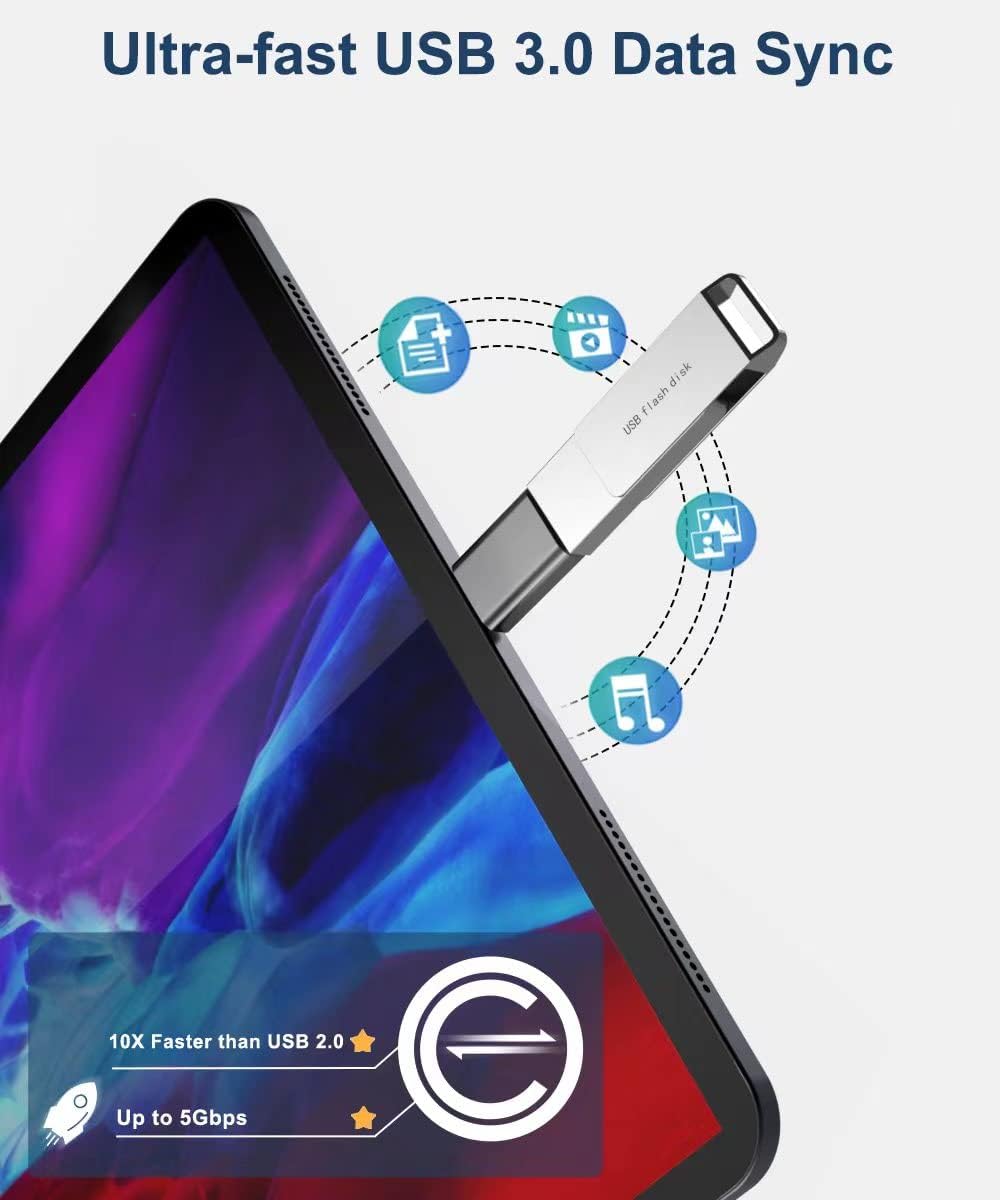 Gray USB C to USB Adapter 3 Pack,USBC Male to A Female 3.0 OTG MacBook Pro/Air USB Adapter,Type C Thunderbolt 4 Converter for iPhone 16 15