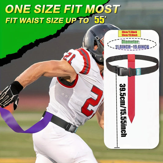 YQ-14PCS set Flag Football Belts, Player Flag Football Set with 14 Flags for Youth and Adults Training Equipment