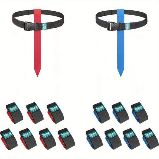 YQ-14PCS set Flag Football Belts, Player Flag Football Set with 14 Flags for Youth and Adults Training Equipment