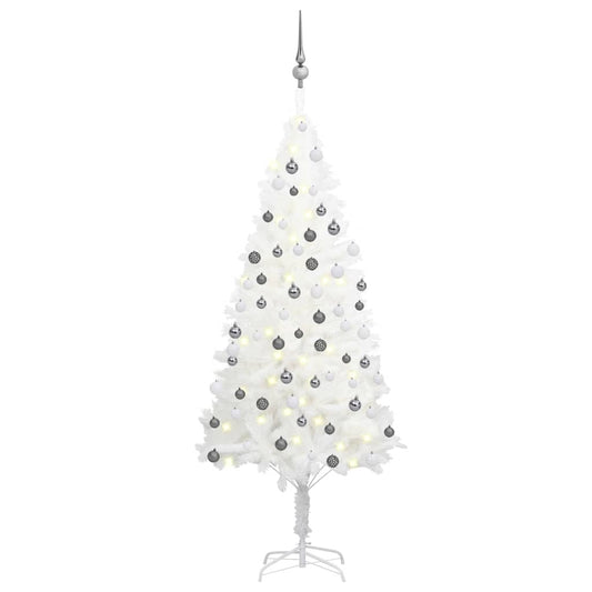 Christmas Tree White PE (Polyethylene) 59.1 in Decorative Inlays