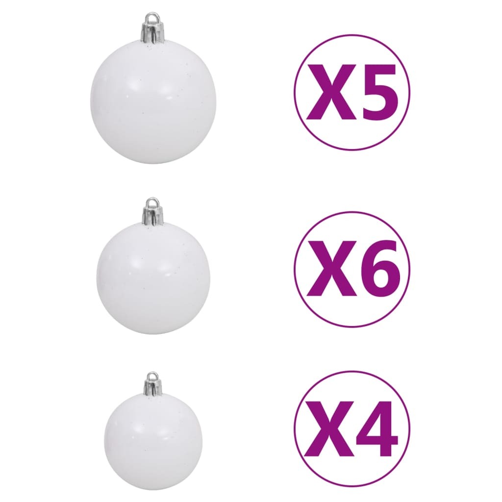Christmas Tree White PE (Polyethylene) 59.1 in Decorative Inlays
