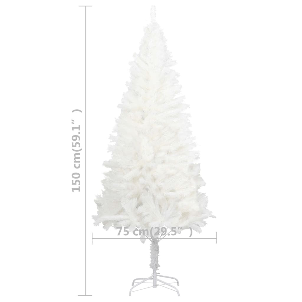 Christmas Tree White PE (Polyethylene) 59.1 in Decorative Inlays