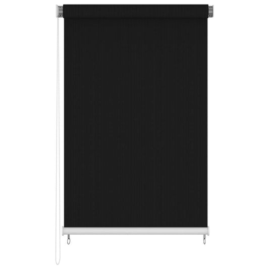 Outdoor Roller Blind 63"x90.6" Black