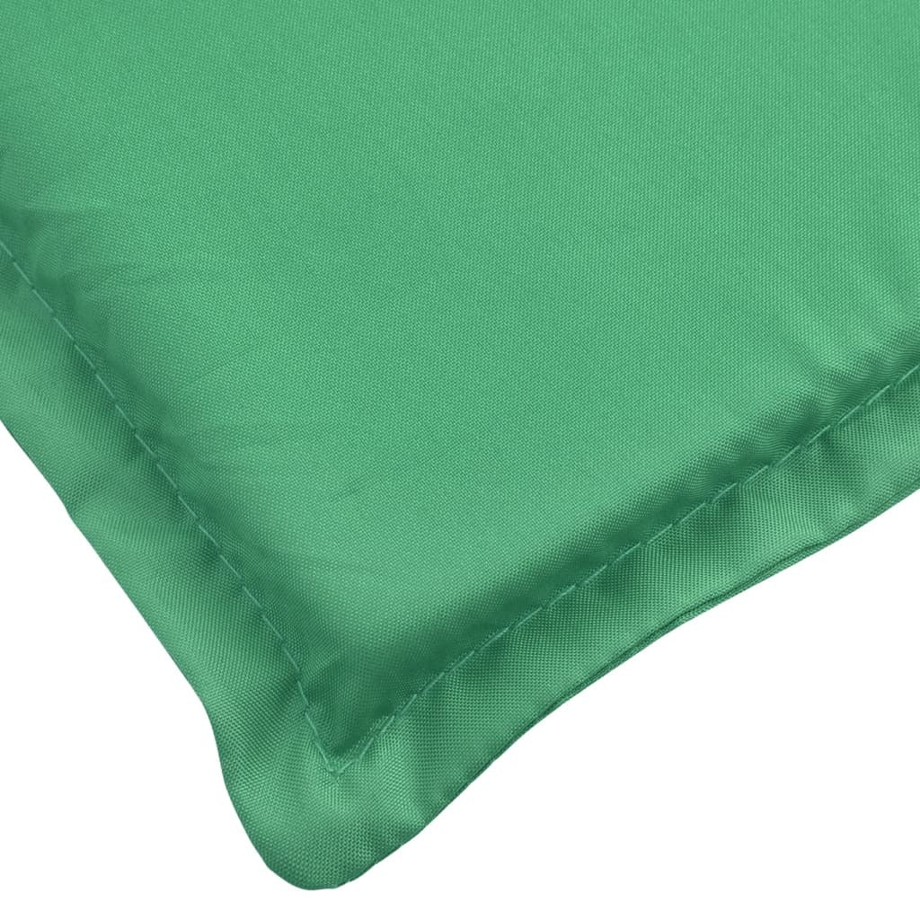 Sun Lounger Cushion Green Oxford fabric 78.7 x 27.6 x 1.2 in