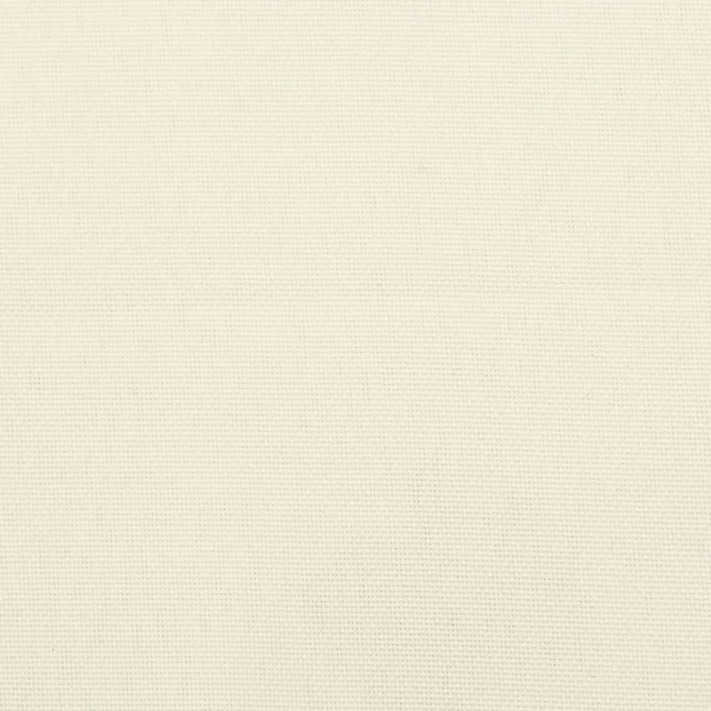 Garden Bench Cushion Cream White Oxford fabric (100% polyester)