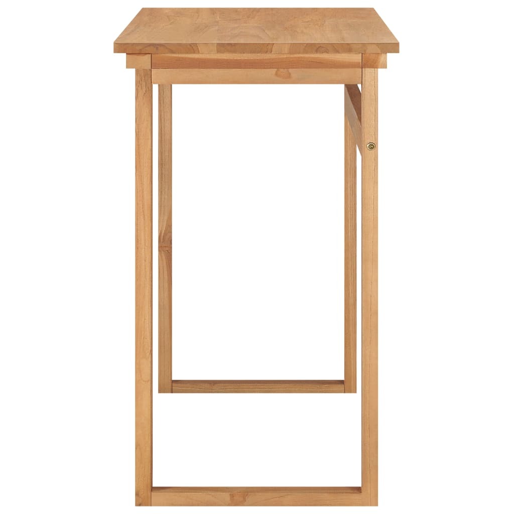 Desk Teak Brown Solid teak wood Medium Desk Rectangular