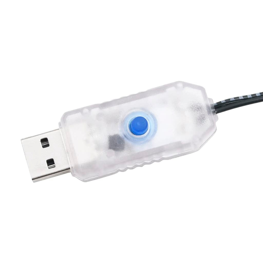 Christmas Cone Tree Warm white, Black Metal Medium