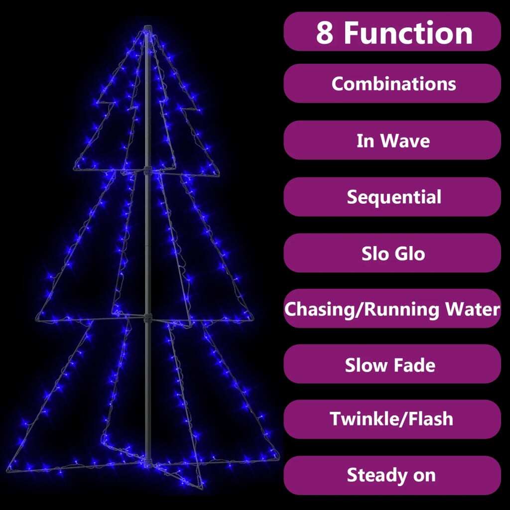 Christmas Cone Tree 200 LEDs Indoor and Outdoor 3x5 ft