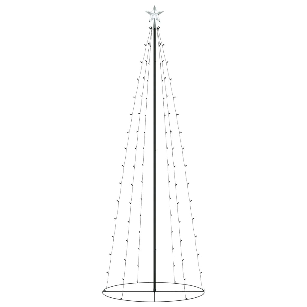Christmas Tree Warm White PVC, metal 2 x 6 ft Foldable