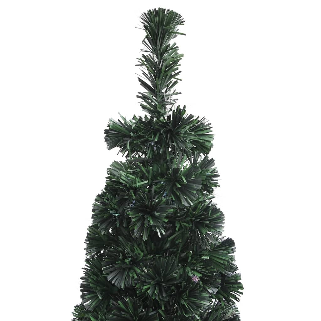 Christmas Tree Black and green Fiber optic, steel Slim
