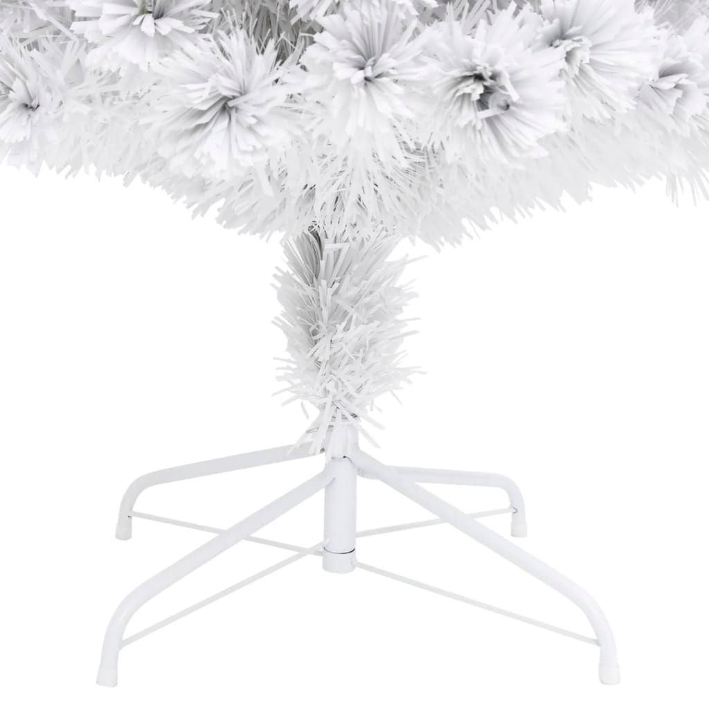 Artificial Christmas Tree White Fiber optic, PVC, Steel 4 ft