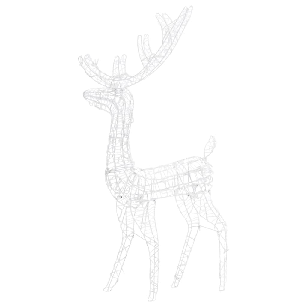 Reindeer Christmas Decoration Cold white Acrylic Life Size