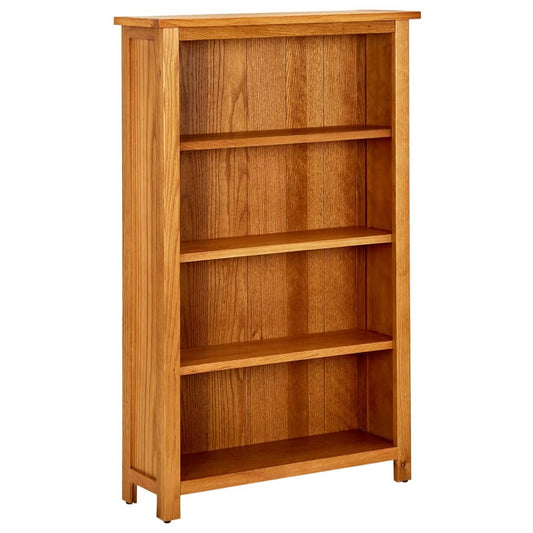 Bookcase Natural Oak Solid Oak Wood Standard Bookcase