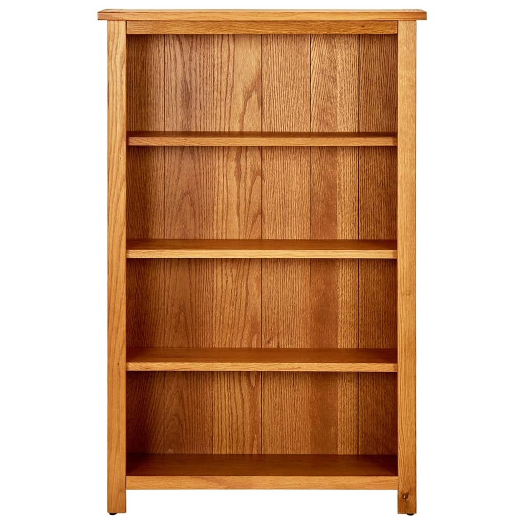 Bookcase Natural Oak Solid Oak Wood Standard Bookcase