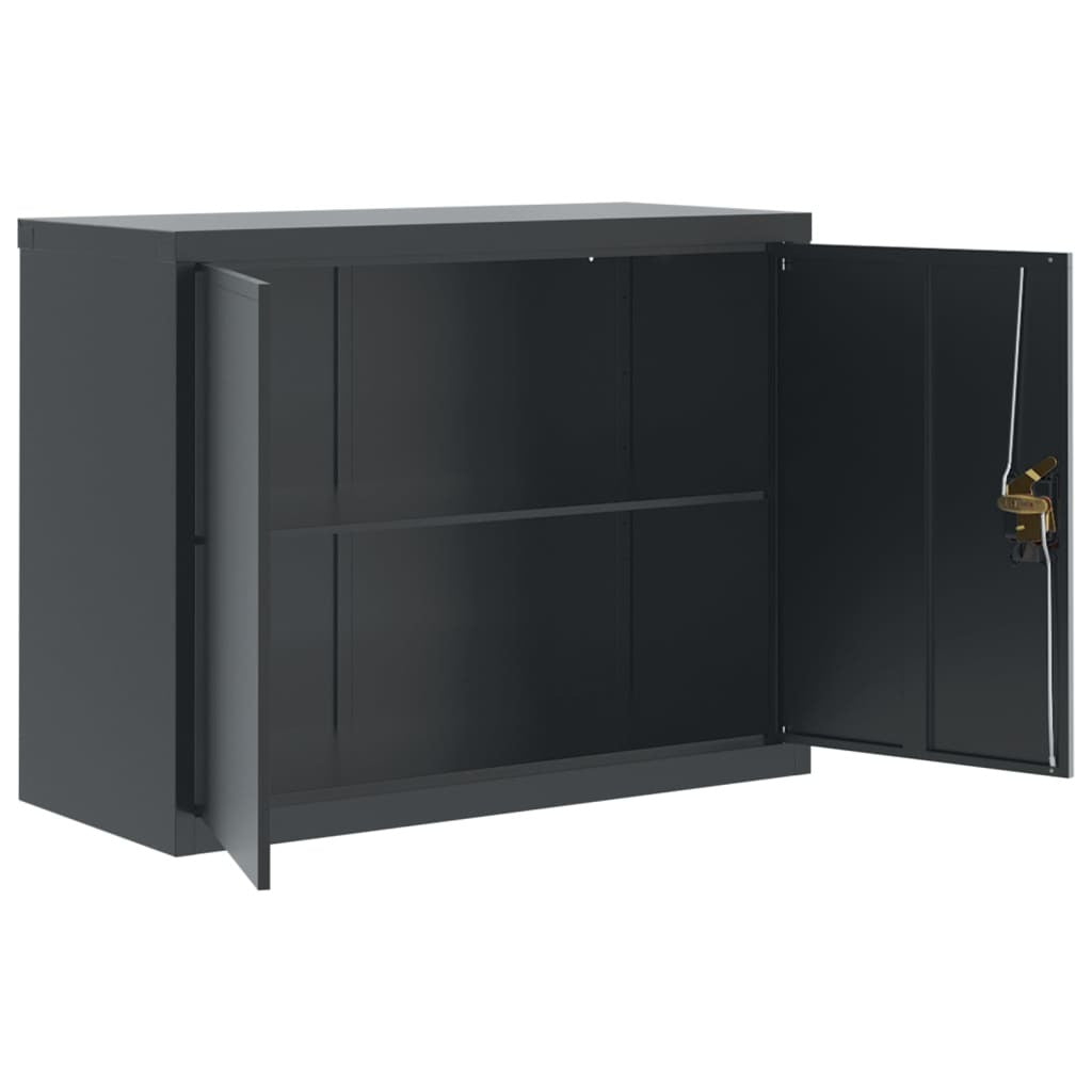 File Cabinet Anthracite Powder-coated steel Medium File Cabinet