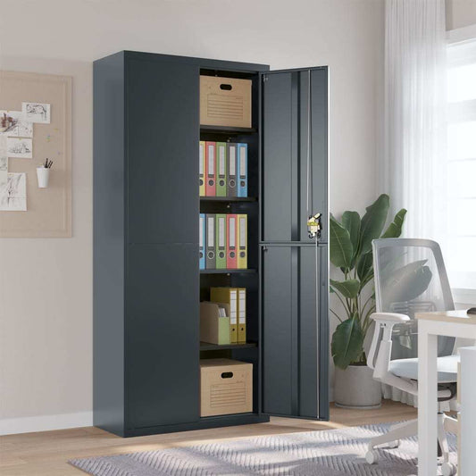 File Cabinet Anthracite Powder-coated steel Extra Tall