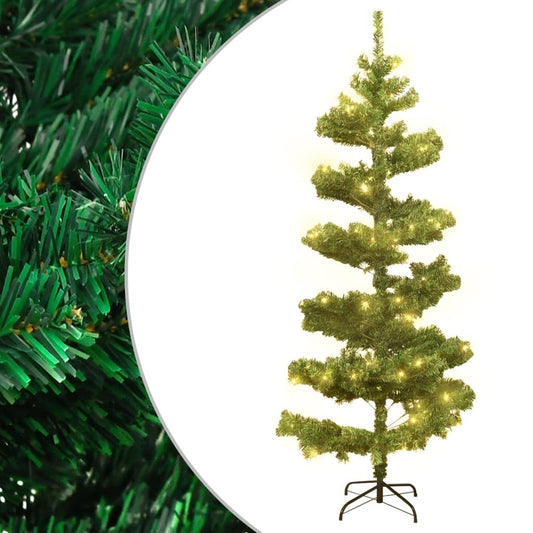 Swirl Christmas Tree Green PVC, Steel 71 in Swirl Christmas Tree