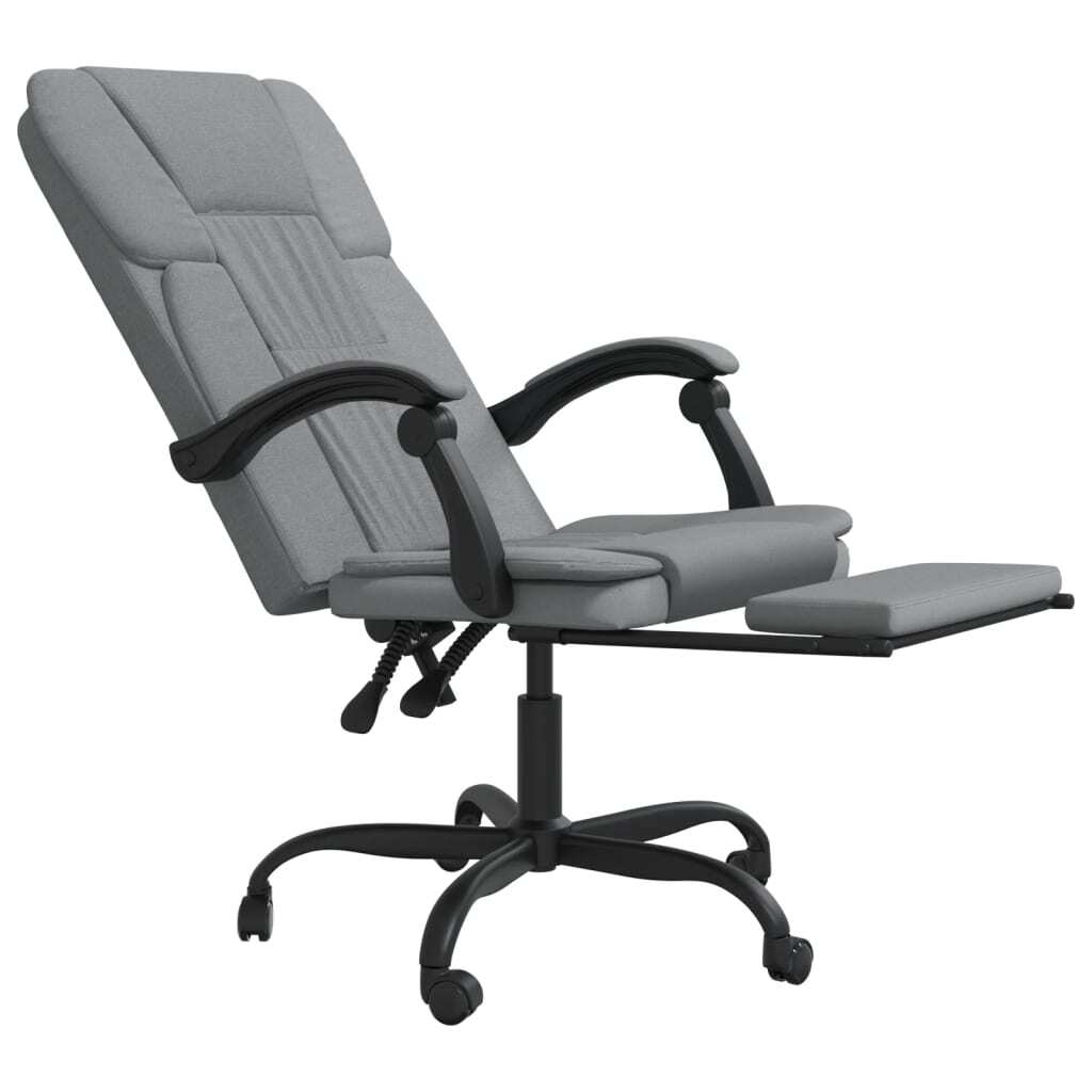 Reclining Office Chair Light Grey