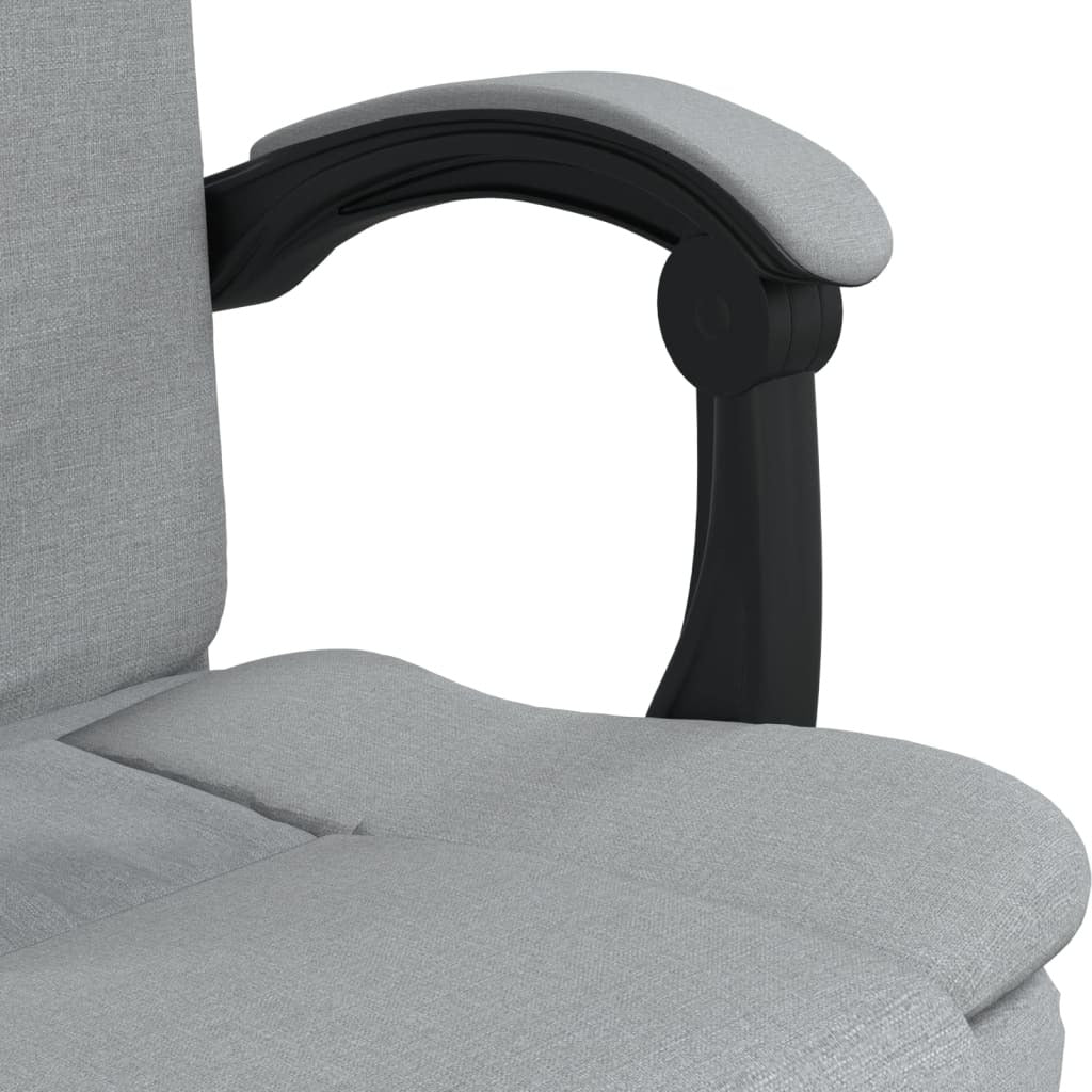 Reclining Office Chair Light Grey