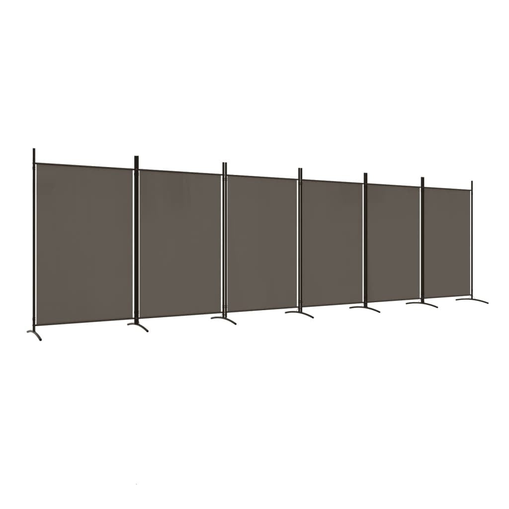 6-Panel Room Divider Anthracite 204.7"x70.9" Fabric