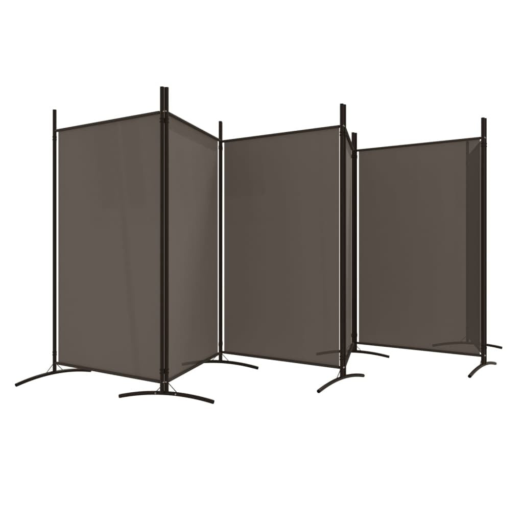 6-Panel Room Divider Anthracite 204.7"x70.9" Fabric