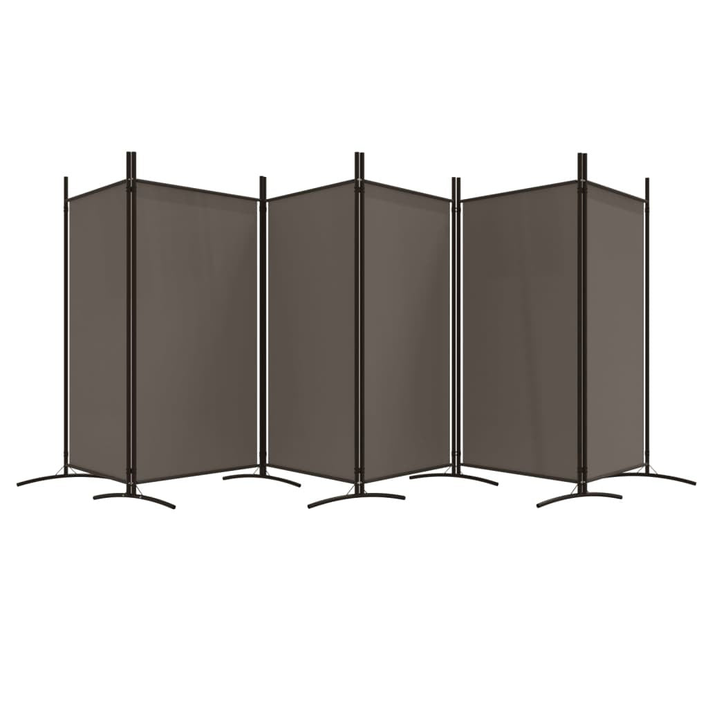 6-Panel Room Divider Anthracite 204.7"x70.9" Fabric