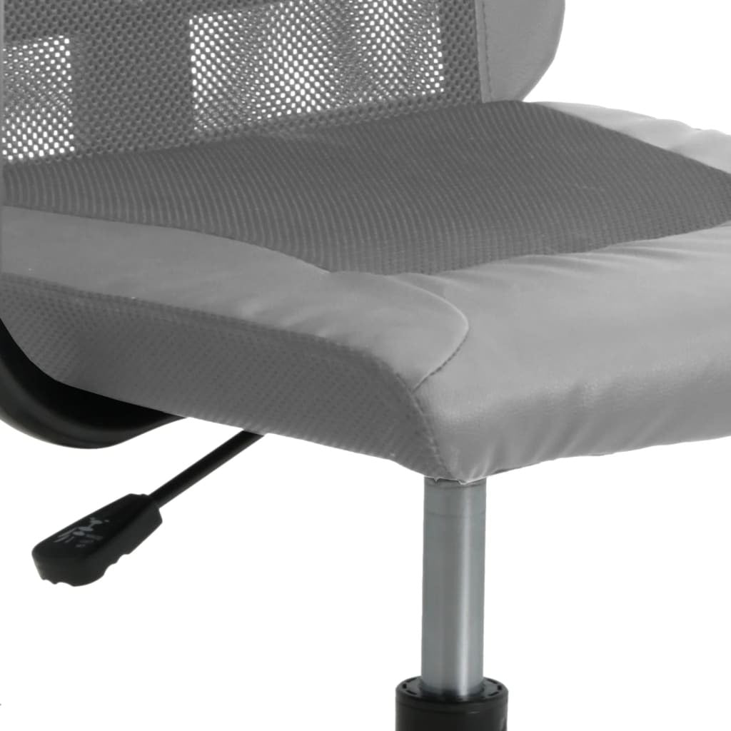 Office Chair Grey Mesh fabric and faux leather Standard