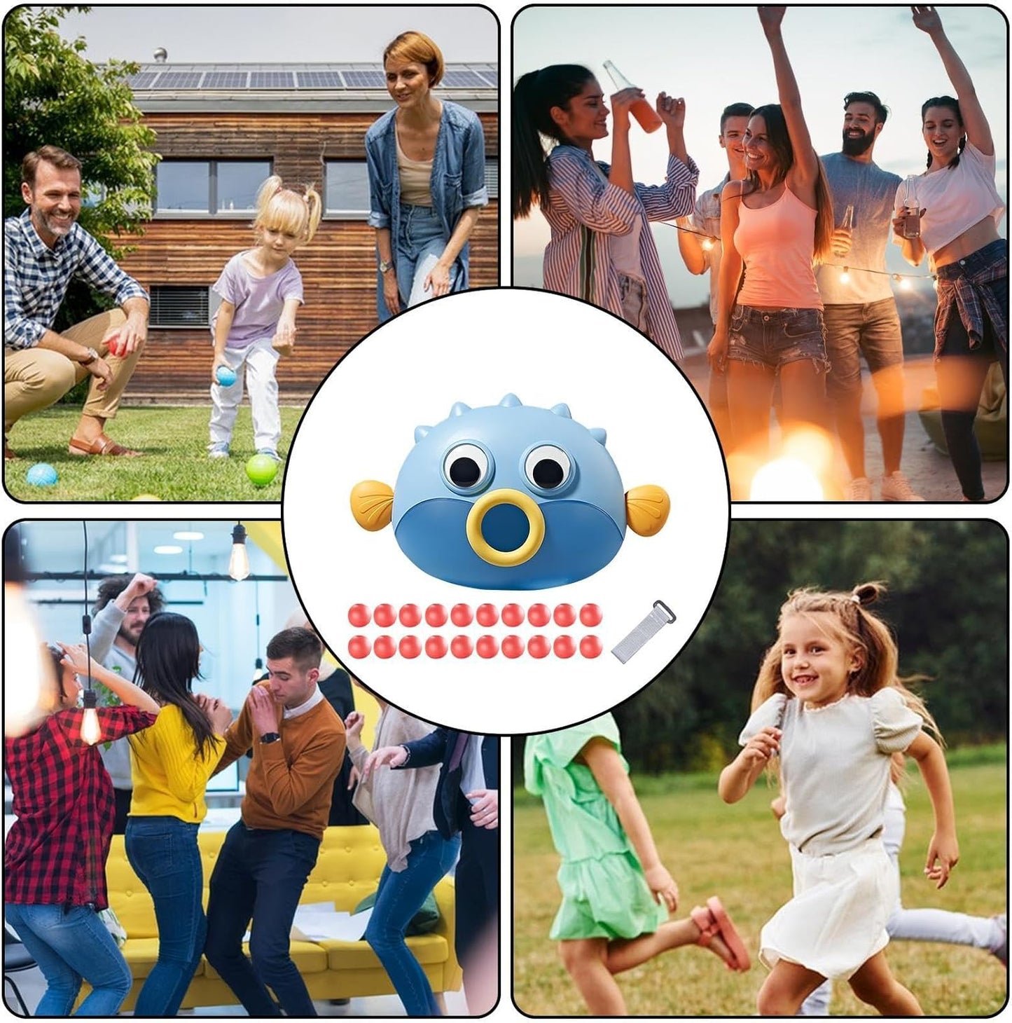 Shaking Balls Game Set  Animal Shape Shaking Swing Ball Game Box Outdoor Fun Indoor Sports Game for All Ages Family Gathering