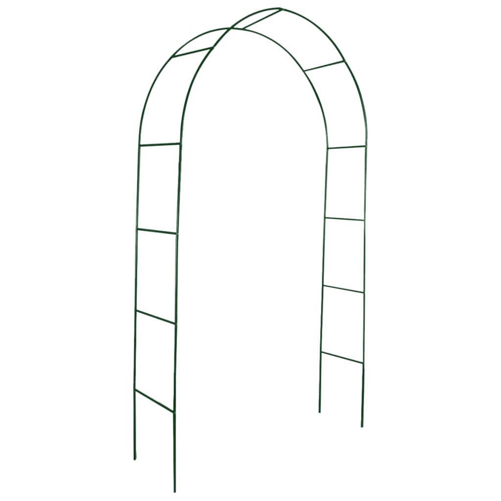 Garden Arch Dark Green Iron 2 pieces Durable Garden Arch