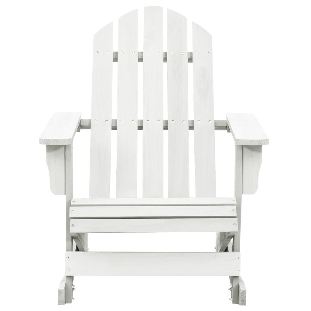 Garden Rocking Chair White Hardwood Medium Garden Rocking Chair
