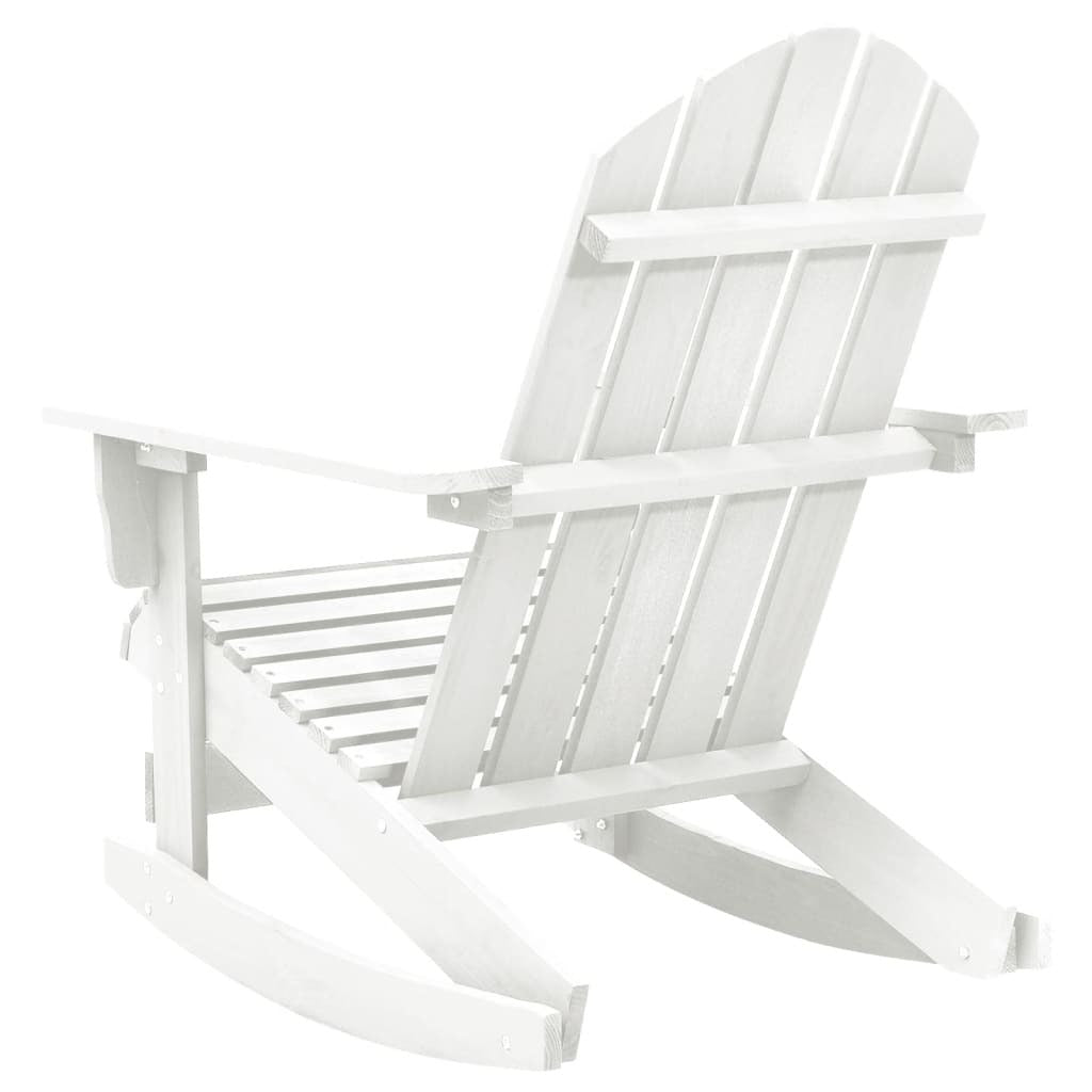 Garden Rocking Chair White Hardwood Medium Garden Rocking Chair