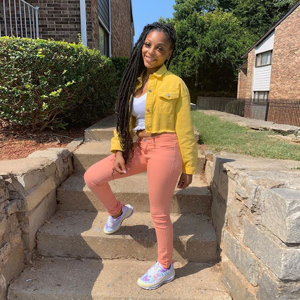 Jacket Women Streetwear Denim Jacket Women Outwear Bodycon Jeans Jackets Women Coat Casual Ladies Cropped Jackets